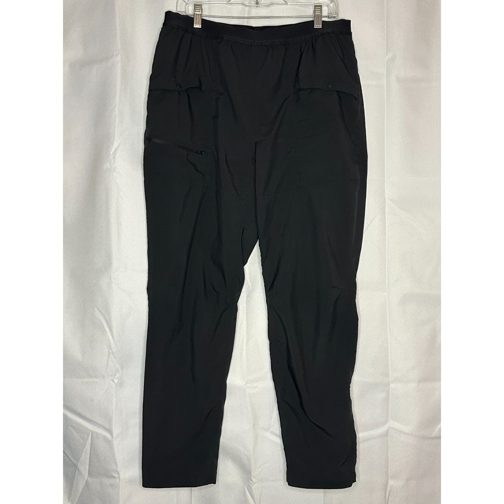 Mountain Hardwear Women L Black Ripstop Cargo Hiking Pant Outdoor Trail Gorpcore